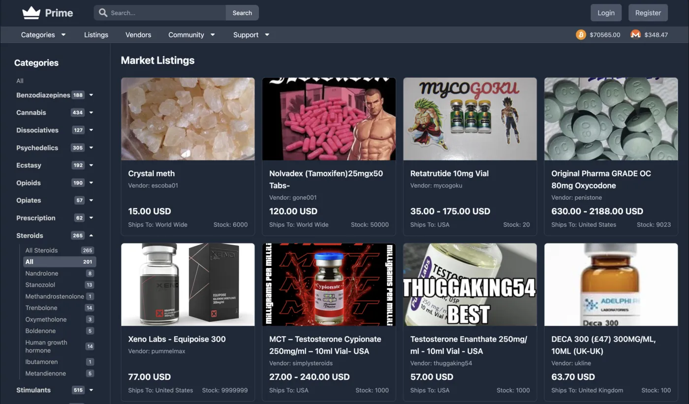 Prime Market Interface